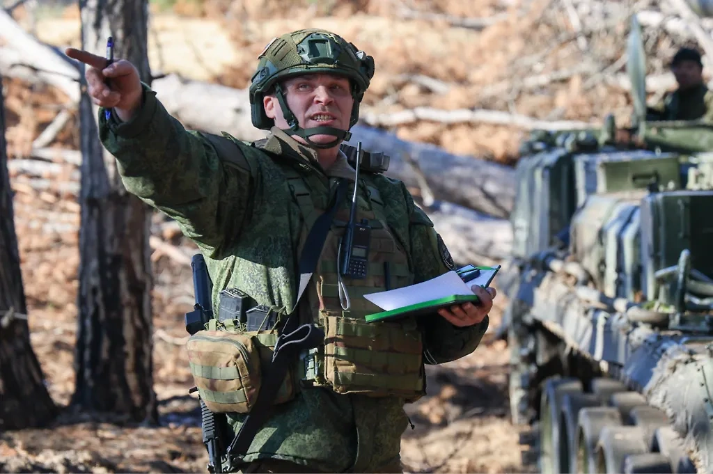 Боец ВС РФ в зоне СВО. TACC / Алексей Коновалов