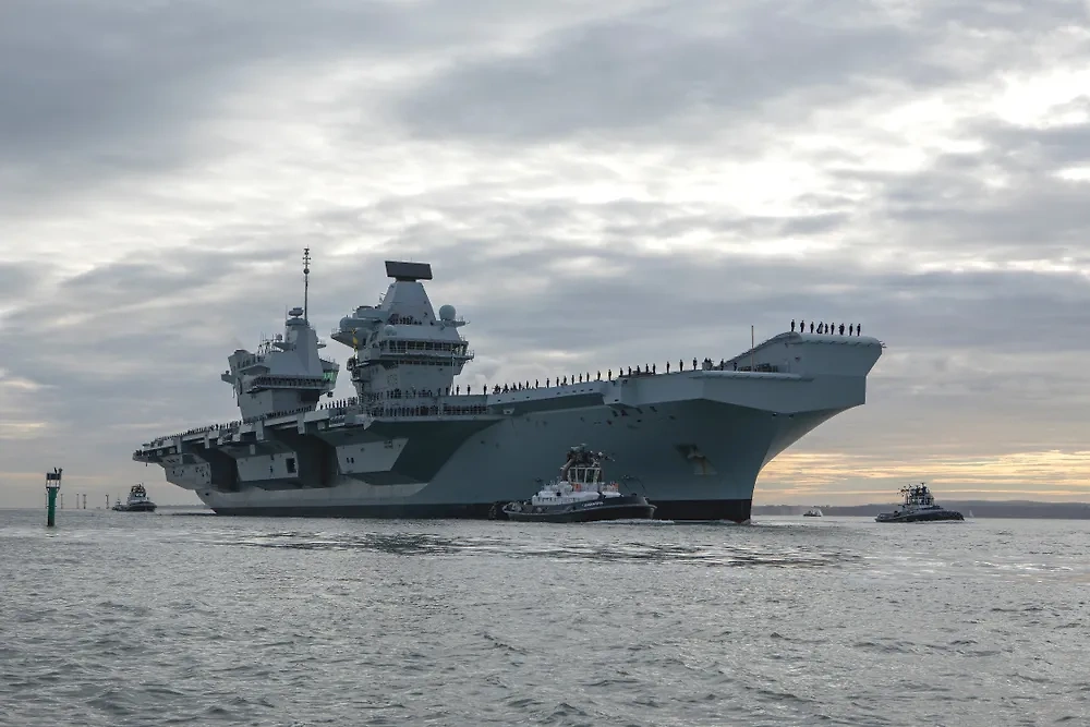 Авианосец HMS Queen Elisabeth. Обложка © Shutterstock / FOTODOM / David Peter Robinson