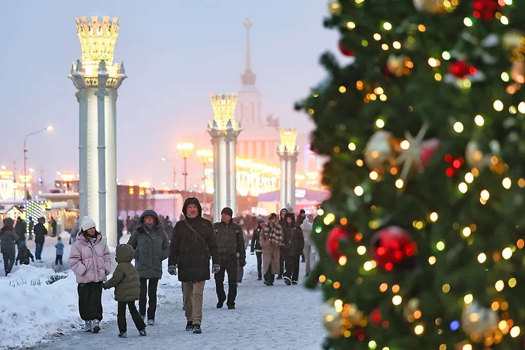 Погода на Новый год 2025: в январе в Москве и Подмосковье будет снежно. Фото © ТАСС / Софья Сандурская