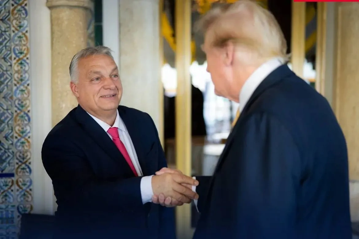 Виктор Орбан и Дональд Трамп на встрече в Мар-а-Лаго. Обложка © X / Orbán Viktor