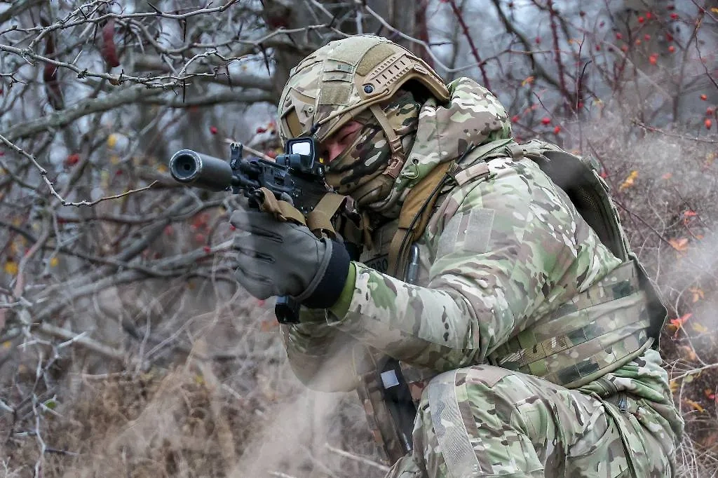 Российский военный в зоне СВО. Фото © ТАСС / Алексей Коновалов