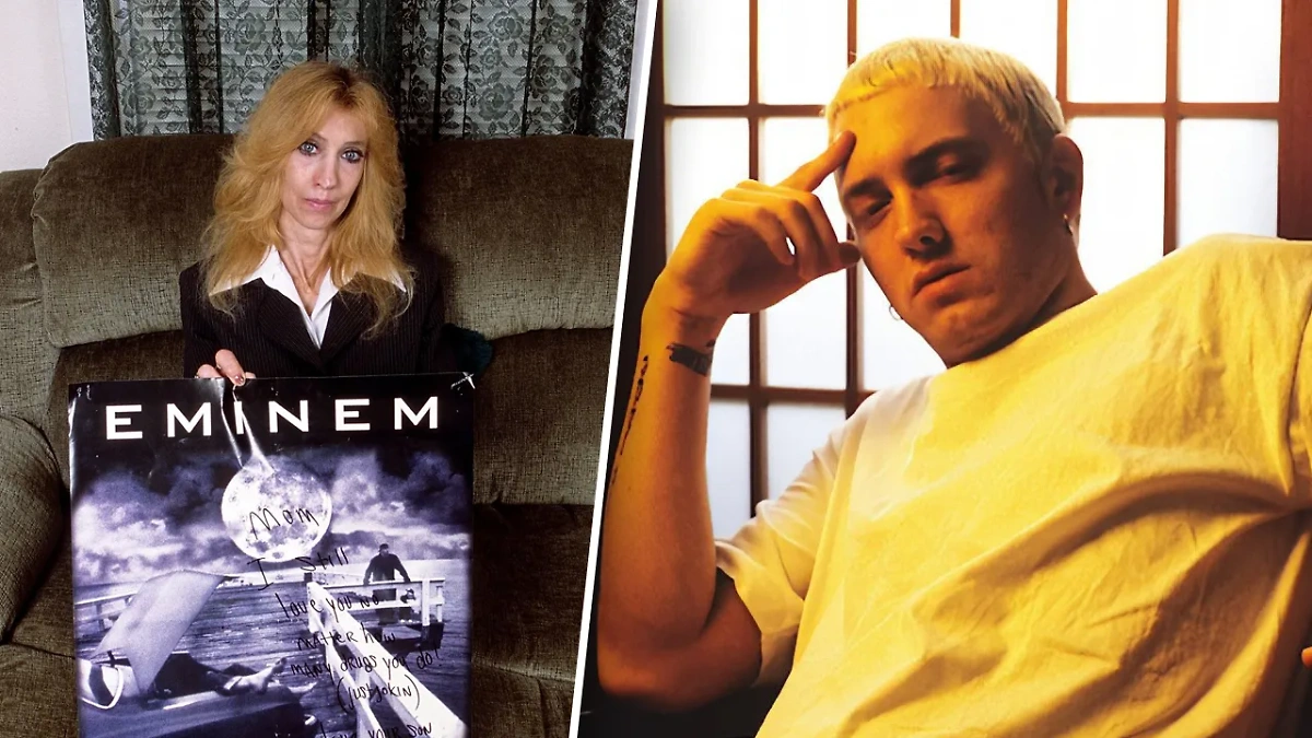 Дебби Нельсон и Слим Шейди (рэпер Эминем). Обложка © Х / The Eminem Bible / Х / The HotNewHipHop