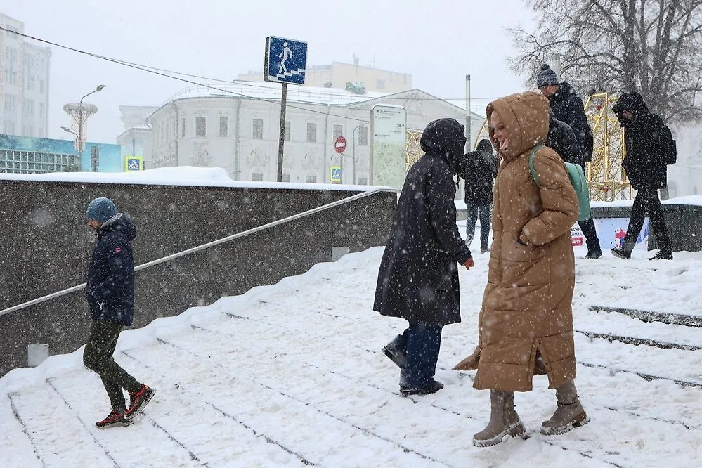 Снегопад в Москве 15 февраля. Фото © Агентство "Москва" / Ярослав Чингаев