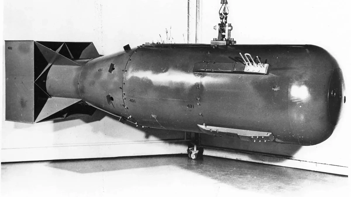 Макет "Малыша" — атомной бомбы, которую сбросили на Хиросиму в 1945 году. Фото © Wikipedia / US government DOD