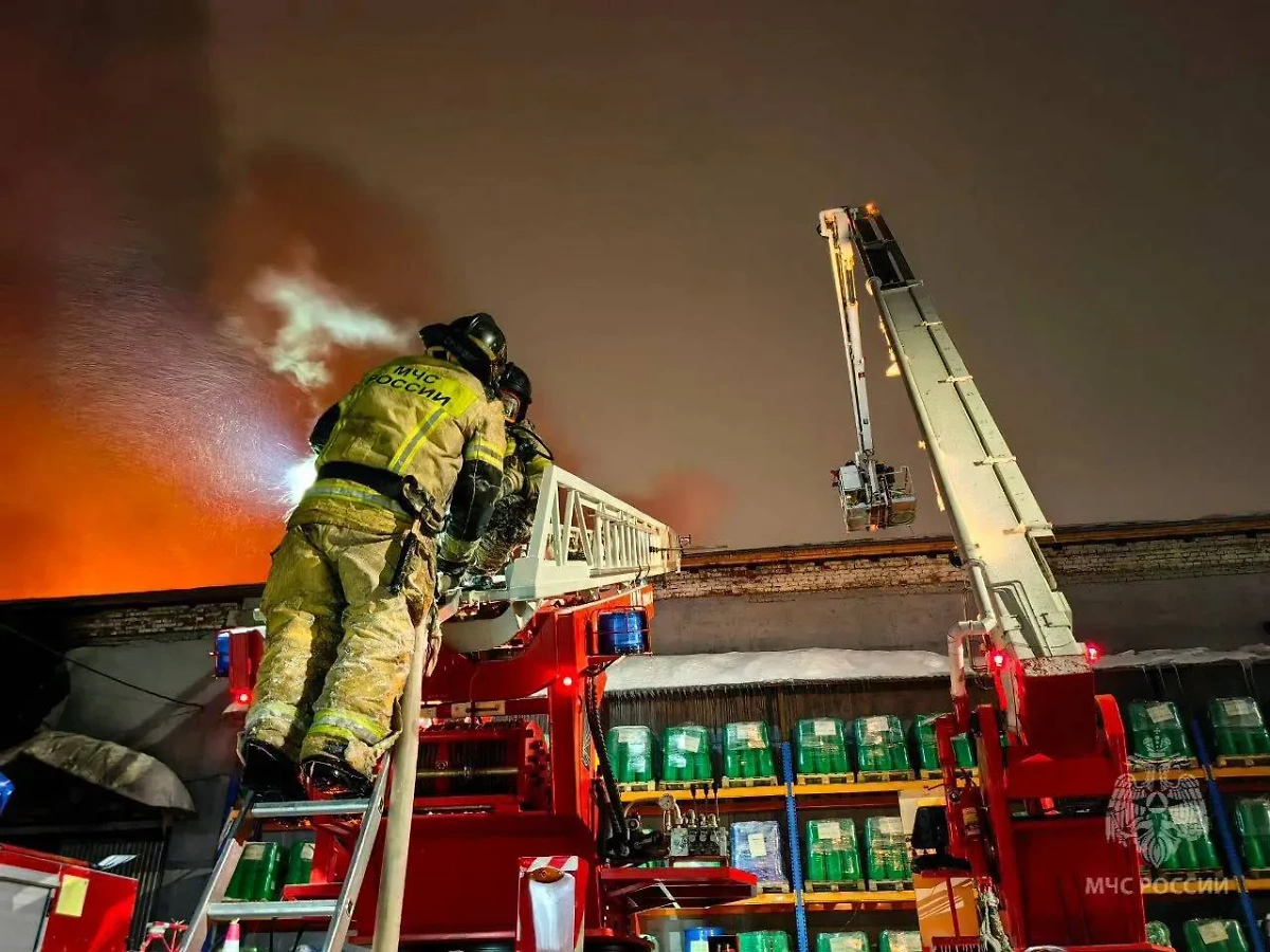 Ижевские пожарные за работой. Обложка © Telegram / МЧС России
