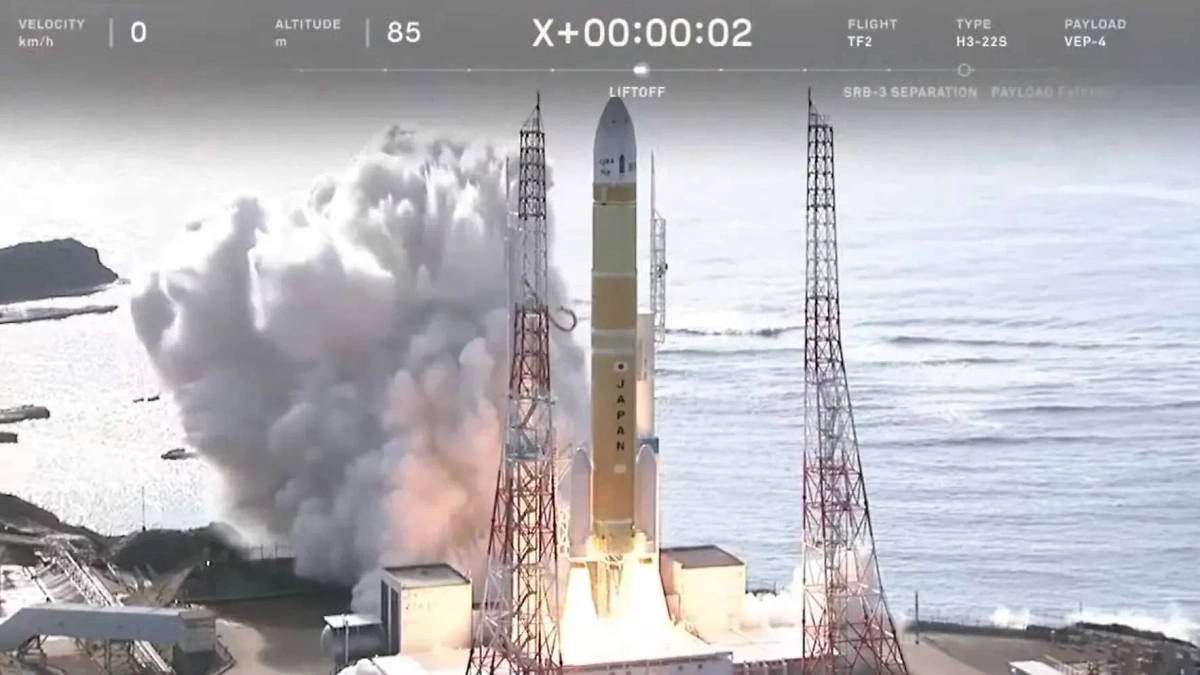 Момент запуска ракеты H3. Обложка © YouTube / JAXA | 宇宙航空研究開発機構