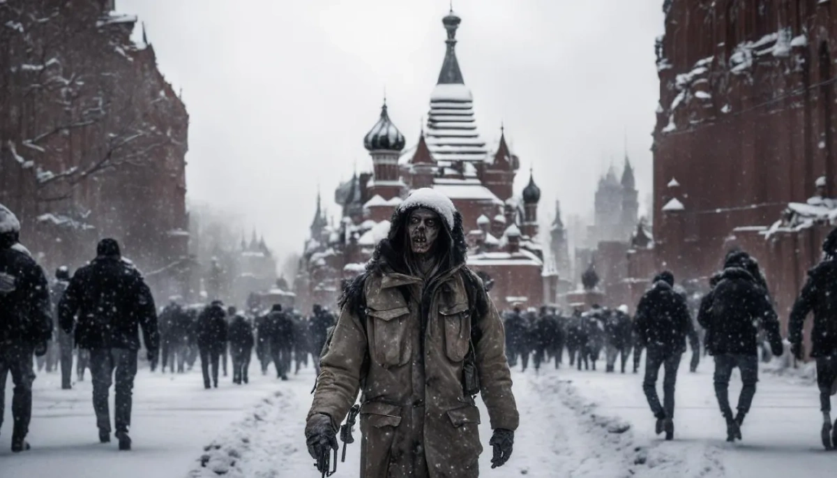 Почему зомби-апокалипсис в России не случится: наши преимущества. Фото © Kandinsky by Sber AI