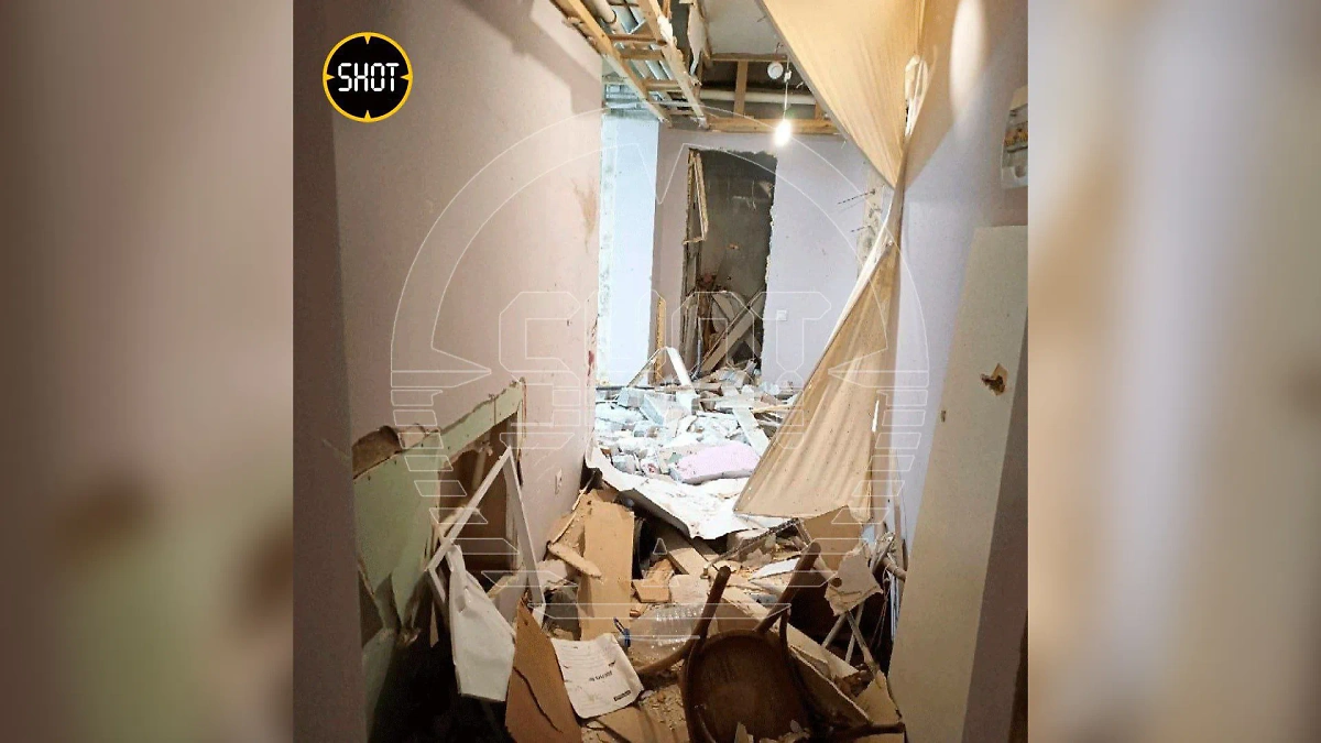 Последствия взрыва в жилом доме в Элисте. Обложка © T.me / SHOT