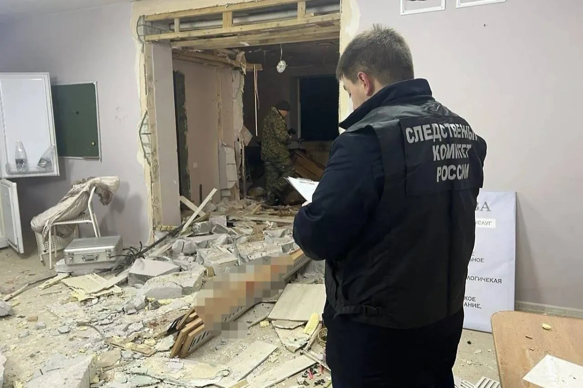 Последствия взрыва в Элисте. Обложка © T.me / Следком Калмыкии