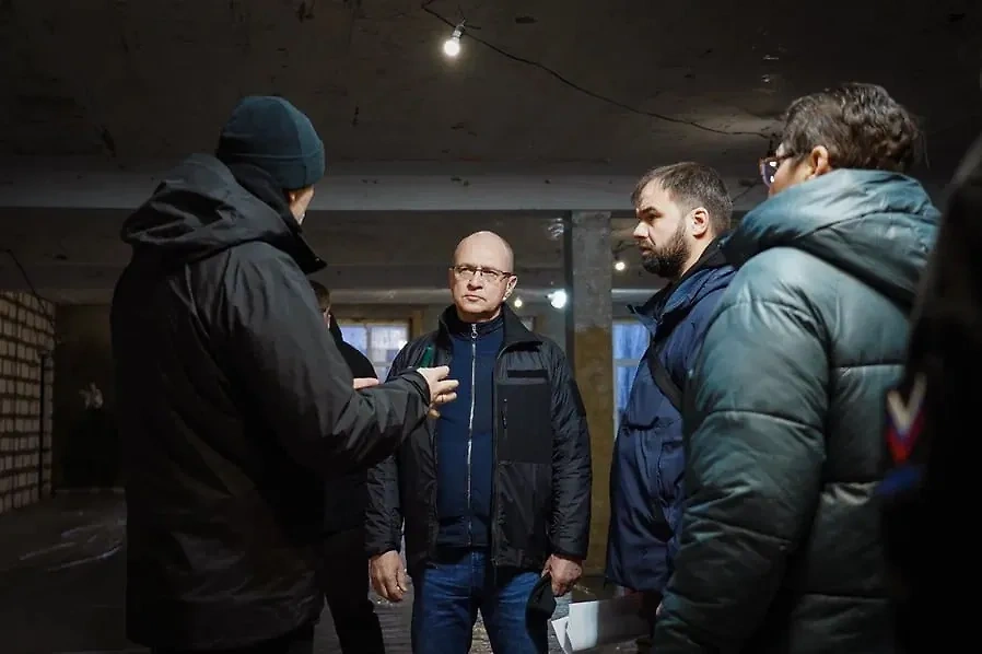 Кириенко в рамках рабочего визита посетил будущий образовательный центр "Маяк". Фото © Администрация Запорожской области