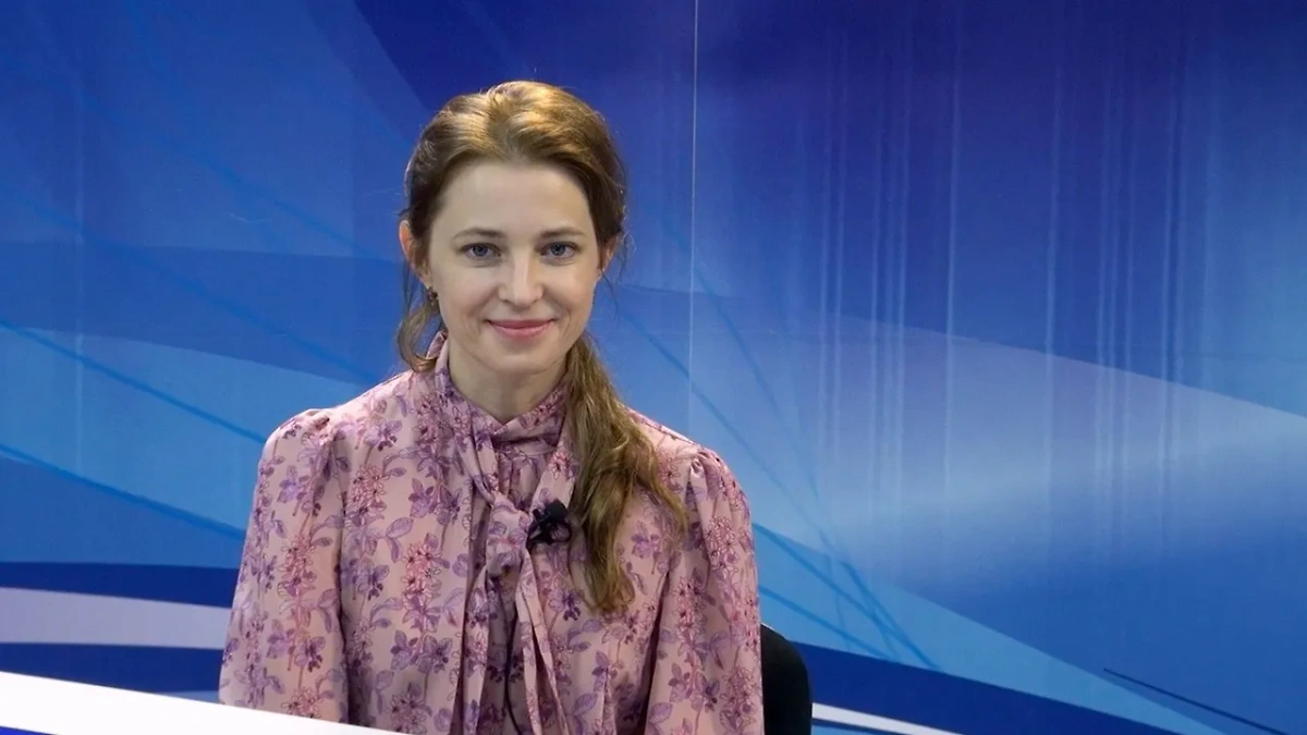 Наталья Поклонская впервые за 1,5 года появилась в эфире. Обложка © VK / Нара Тв