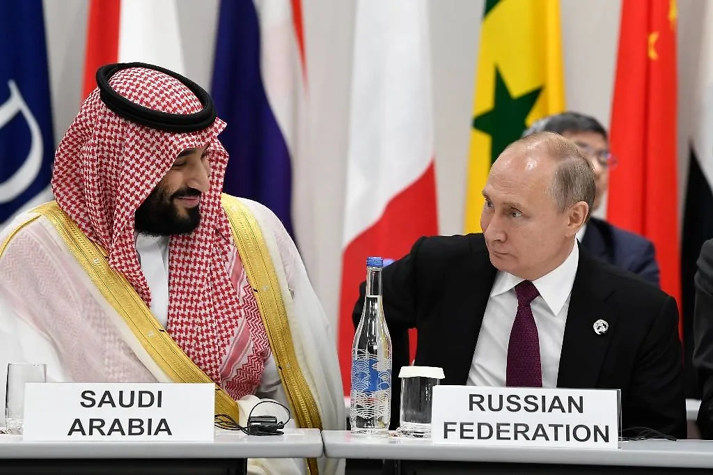 Наследный принц Саудовской Аравии Мухаммед бен Салман Аль Сауд и президент России Владимир Путин. Обложка © ТАСС / AP / Susan Walsh