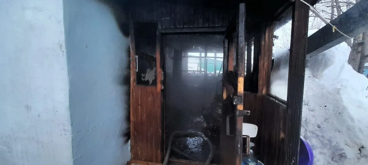 Пожар в частном доме в Самарской области. Обложка © Центр по делам ГО, ПБ и ЧС Самарской области