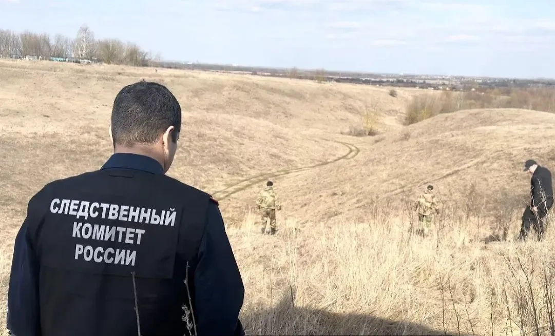 Место обнаружения тела пропавшего школьника. Фото © СУ СК РФ по Курской области