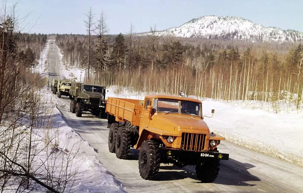 "Урал-375", создателем которого является почивший Анатолий Титков. Фото © ТАСС / Борис Клипиницер