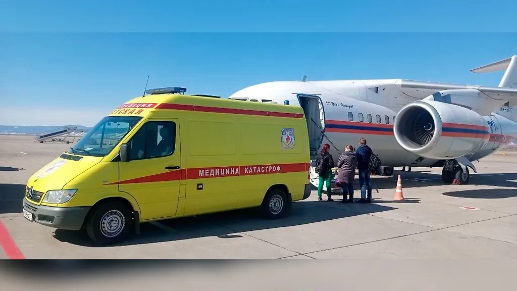 Борт Федерального центра медицины катастроф. Фото © VK / ГАУЗ "ДРКБ" МЗ РБ