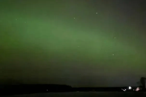 Северное сияние в Ивановской области, посёлок Каминский. Фото © Vk / AstroAlert | Наблюдательная астрономия