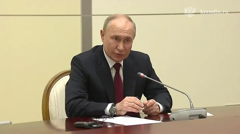 Президент РФ Владимир Путин. Обложка © t.me / Кремль. Новости