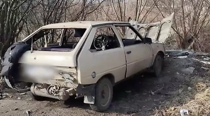 Автомобиль погибшей во время теракта в Бердянске. Обложка © СУ СК РФ по Запорожской области