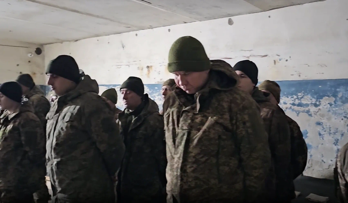 Пленённые в Авдеевке украинские военнослужащие. Скриншот видео © Минобороны РФ