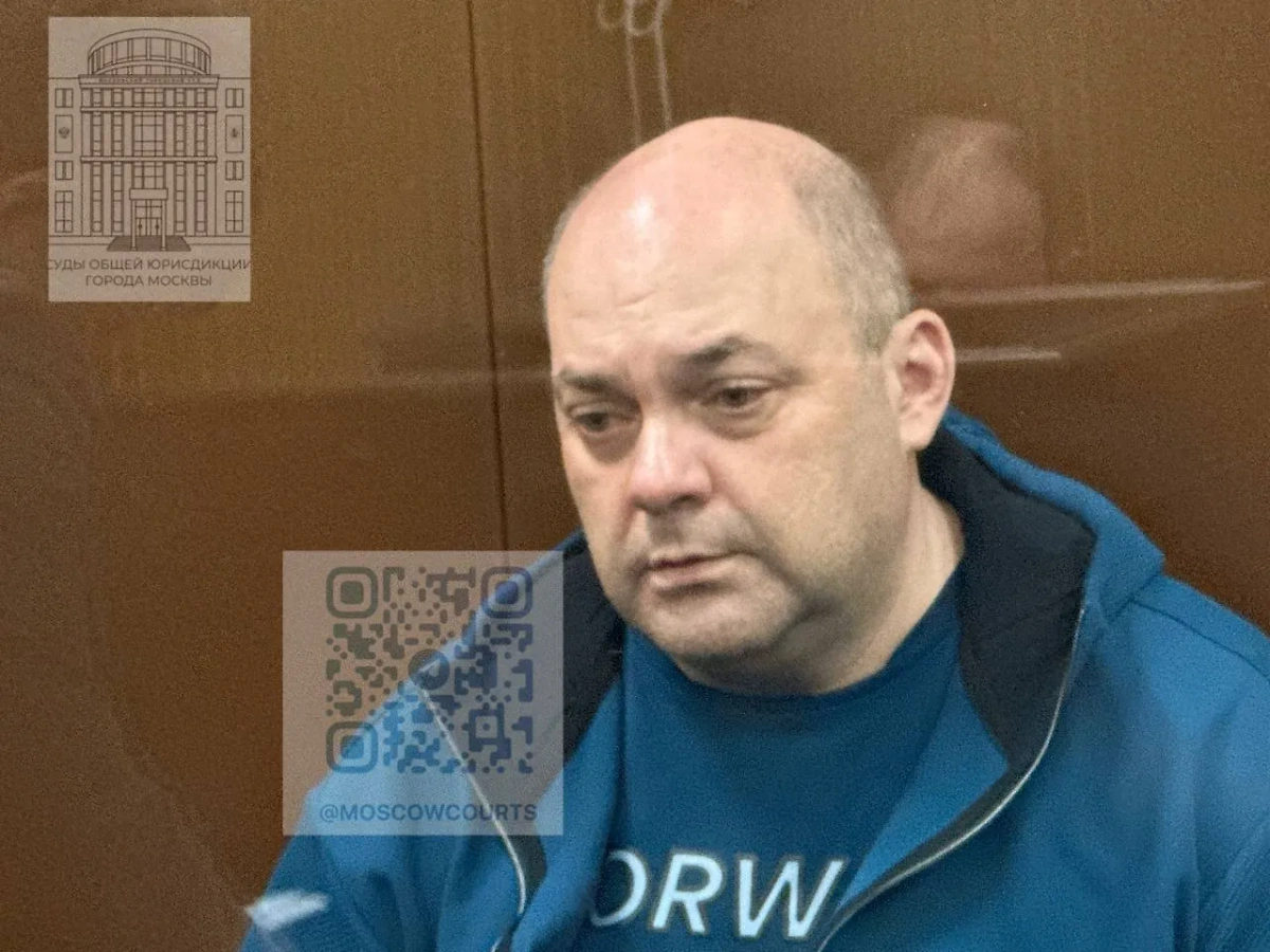 Экс-губернатор Курской области Алексей Смирнов в Мещанском суде Москвы. Фото © Суды общей юрисдикции города Москвы