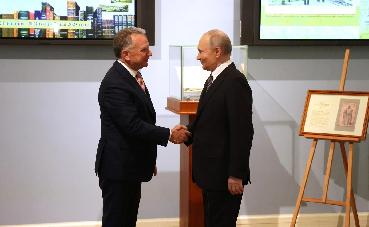 Встреча президента РФ Владимира Путина со спецпосланником Президента США Стивеном Уиткоффом. Фото © Kremlin.ru