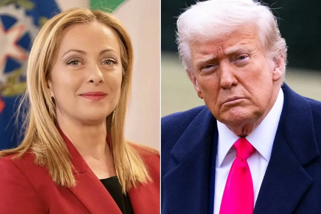 Джорджа Мелони и Дональд Трамп. Обложка © Wikipedia / governo.it, © Shutterstock / FOTODOM / Joshua Sukoff