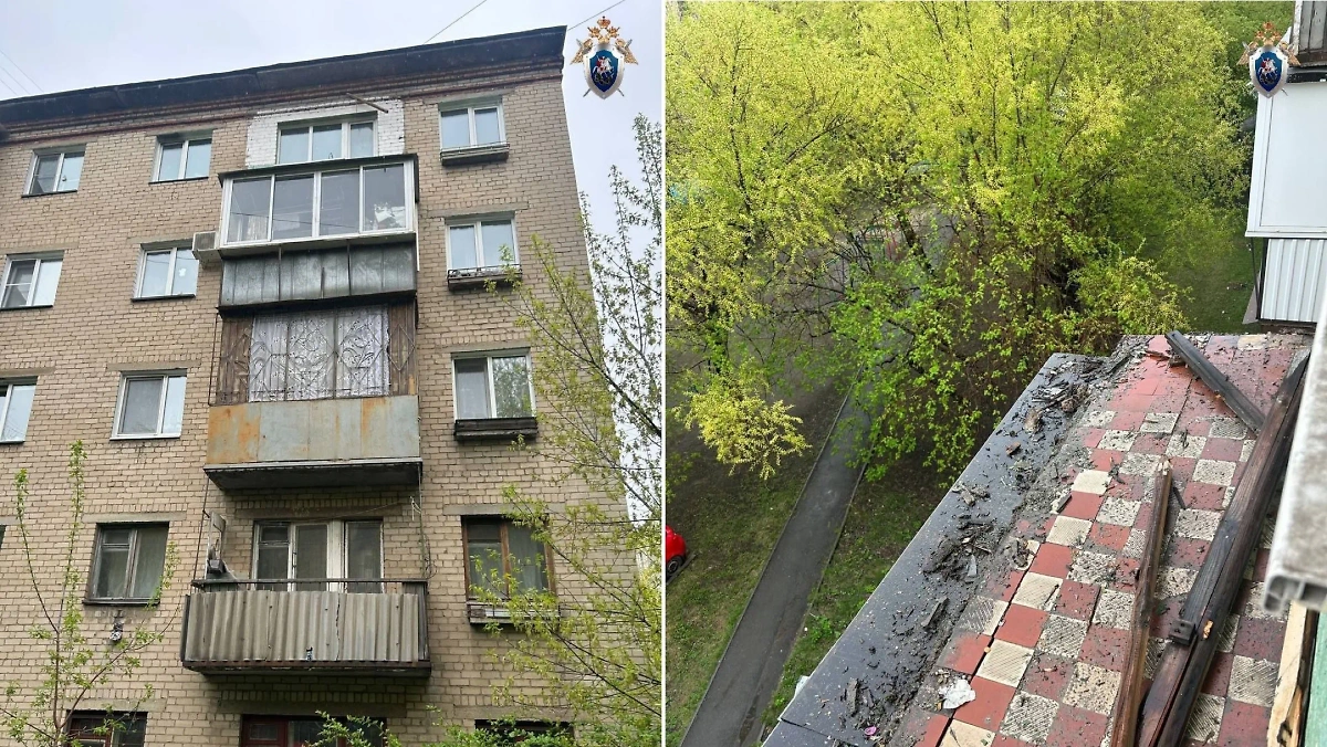 В Челябинске два человека упали с балкона на пятом этаже жилого дома. Обложка © Telegram / Челябинский Следком