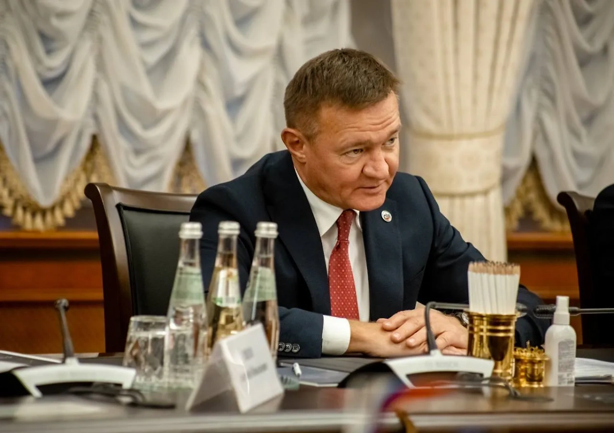 Министр транспорта РФ Роман Старовойт. Обложка © Telegram / Роман Старовойт