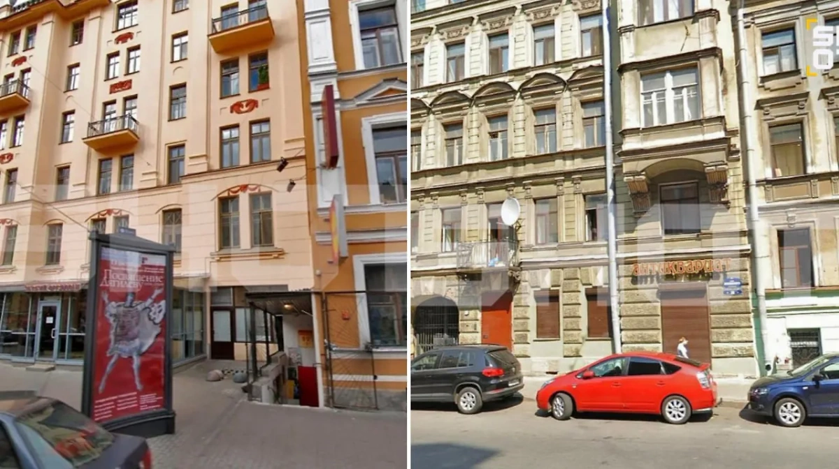 Дома в Петербурге, где находятся квартиры Друзя. Фото © Telegram /  SHOT