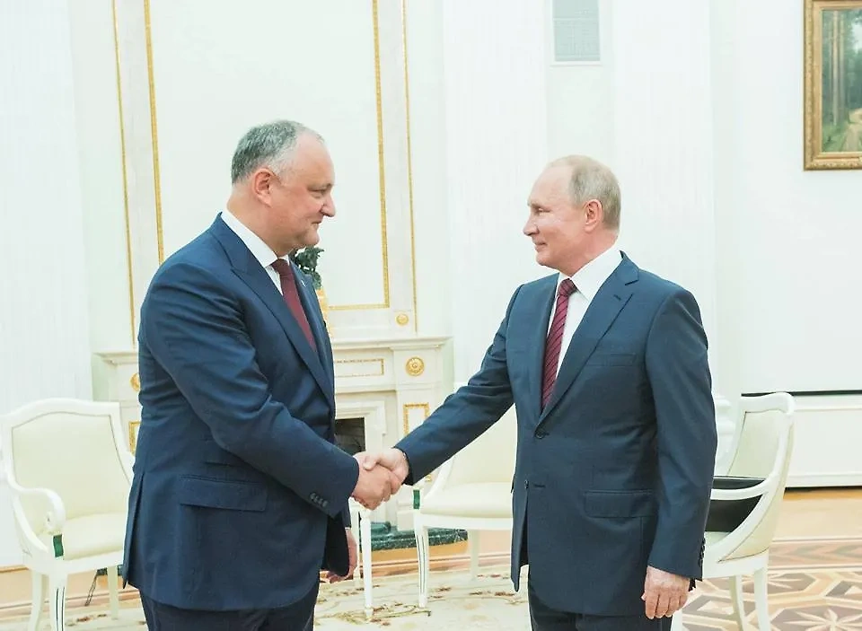 Игорь Додон и Владимир Путин. Фото © Telegram / Igor Dodon | Игорь Додон