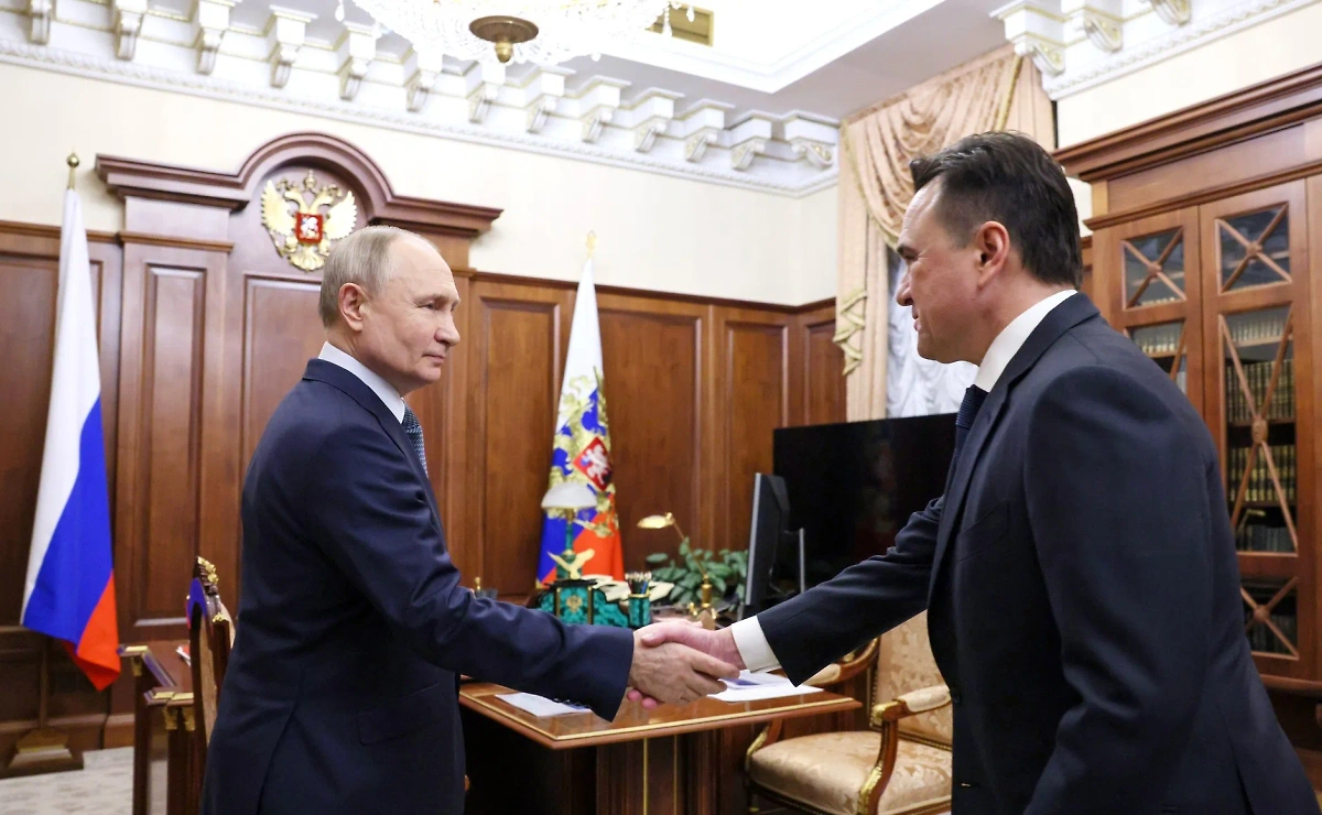 Путин встретился с Воробьёвым. Обложка © Kremlin.ru