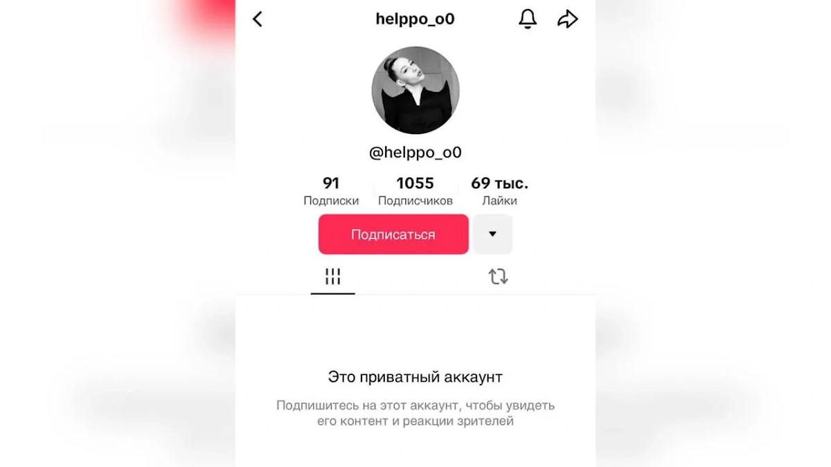 Предположительно, тот самый аккаунт дочери вологодской чиновницы Шевцовой. Фото © TikTok