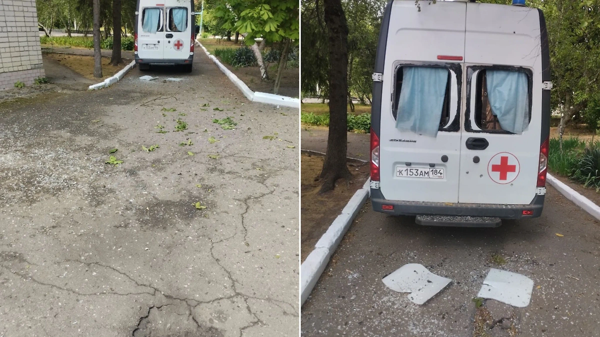 ВСУ ударили по больнице в селе Алёшки. Фото © Telegram / Владимир Сальдо