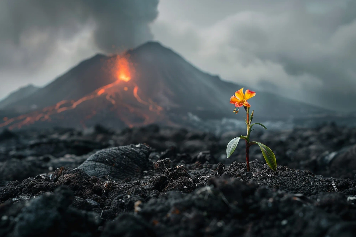 Вулкан. Обложка © Freepik / freepik