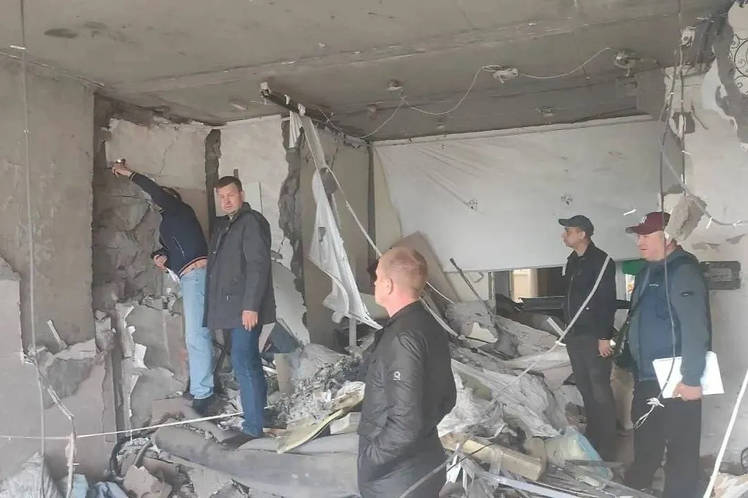 Последствия украинских атак. Обложка © Telegram / Оперативный штаб Краснодарского края