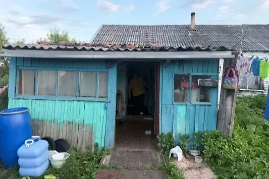 Дом, где погибла годовалая девочка. Фото © пресс-служба СУ СК России по Омской области