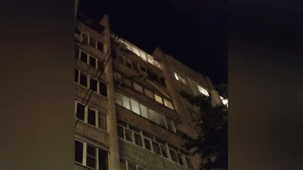 Последствия атаки. Обложка © Telegram / Курские новости