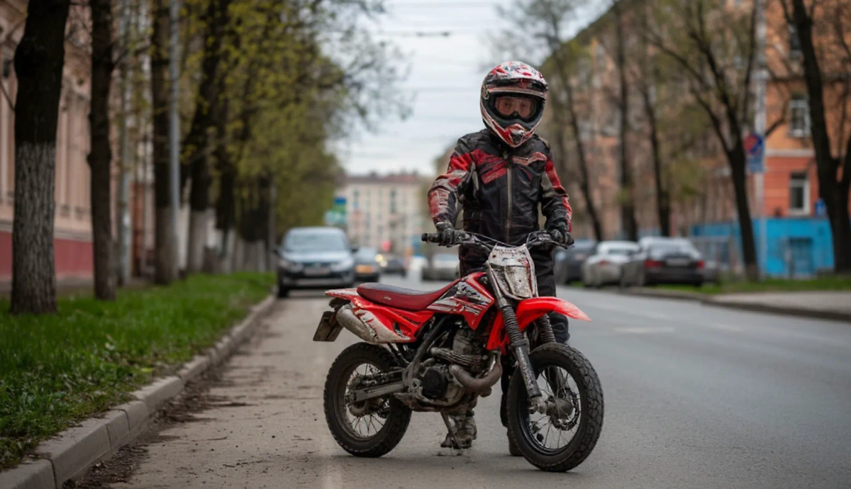 В каких случаях могут оштрафовать за езду на питбайке в 2025 году. Обложка © «Шедеврум»