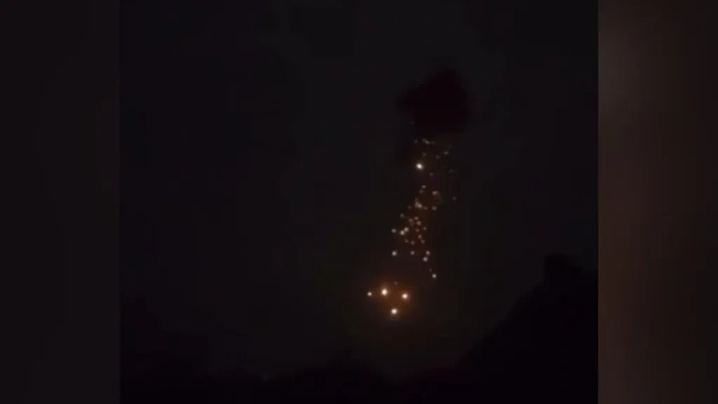 Уничтожение БПЛА над Курской областью. Обложка © Telegram / SHOT