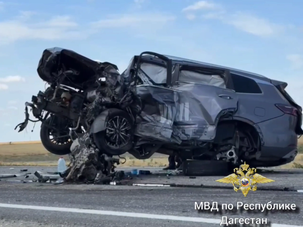 Последствия смертельной аварии в Дагестане. Обложка © МВД Дагестана
