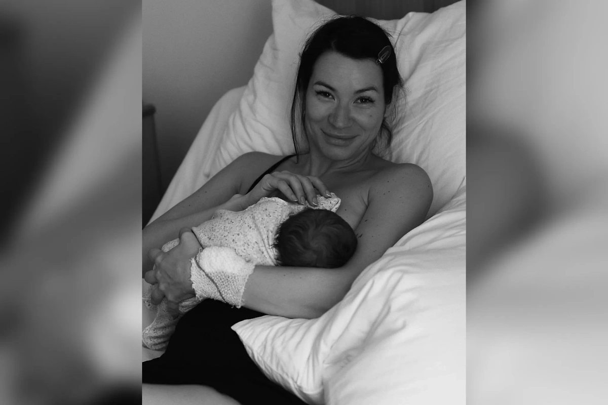 Ида Галич в роддоме. Обложка © Telegram /  IdaGalich