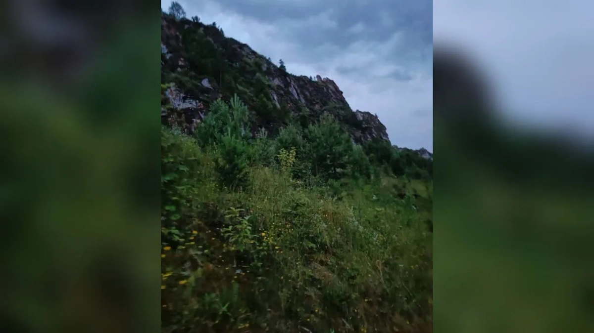 Скала, с которой упала девушка. Обложка © Telegram / «Челябинский Следком»