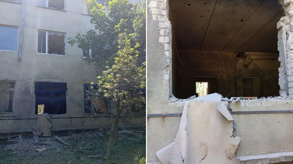 Последствия удара ВСУ по Новой Каховке. Фото © Telegram / Владимир Сальдо