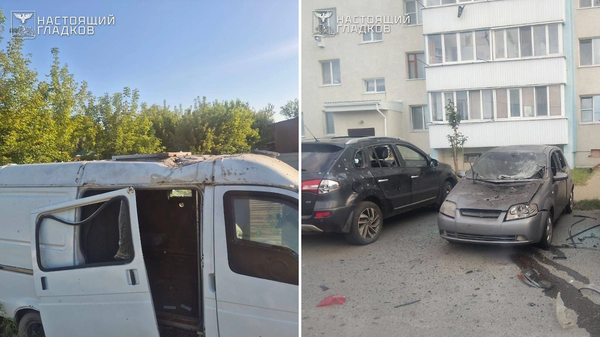 Последствия атаки ВСУ в Белгородской области. Фото © Telegram / Настоящий Гладков