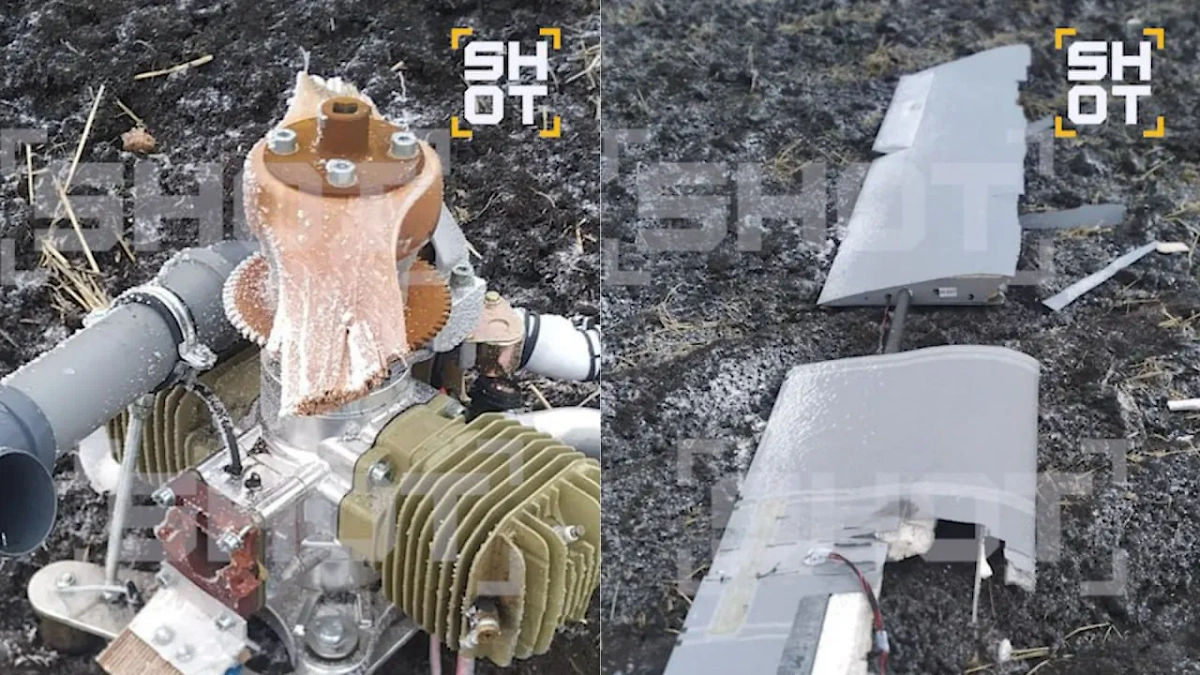 Обломки найденных дронов. Фото © SHOT