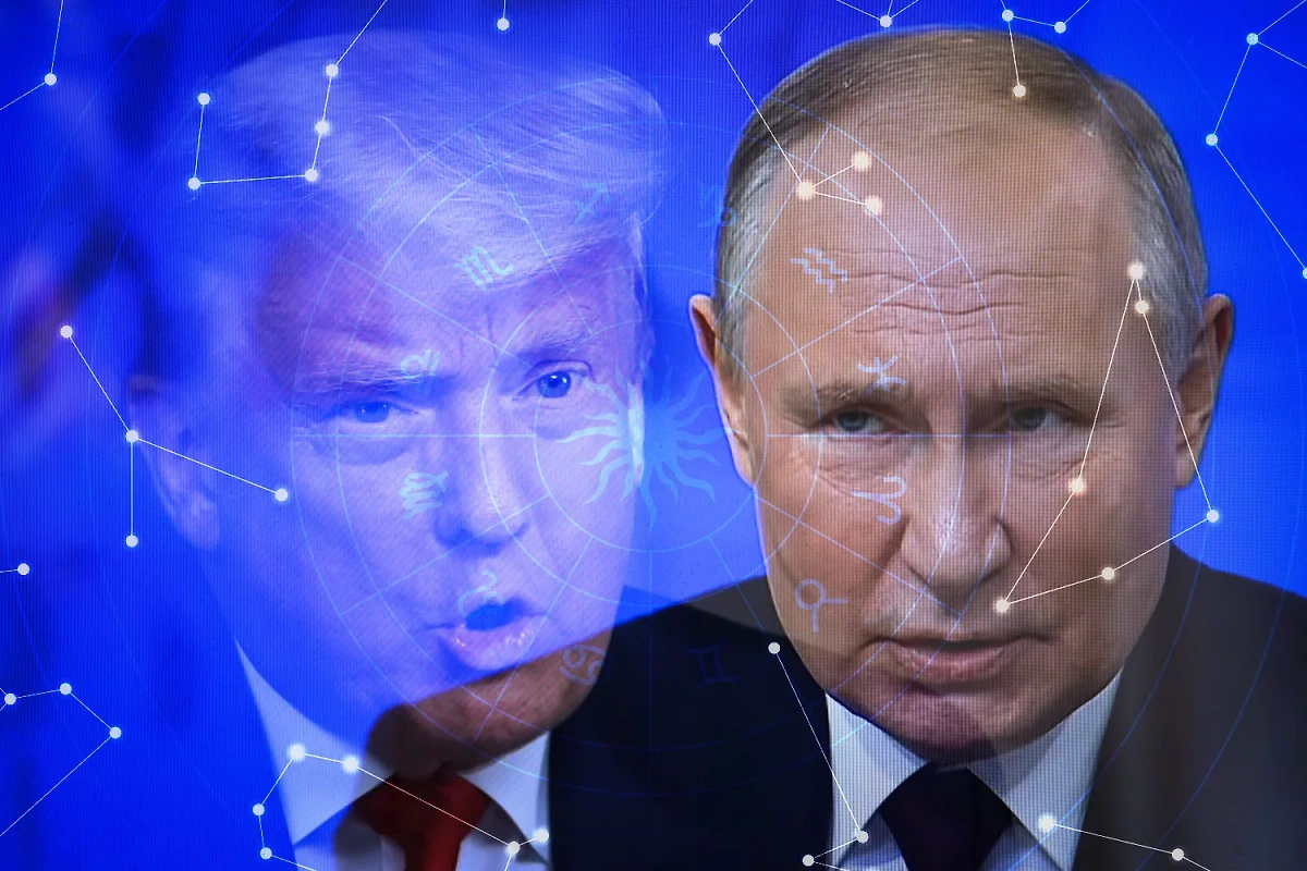 Мы специально спросили у астролога, что он думает по поводу переговоров Путина и Трампа. Фото © ТАСС / Zuma, © Freepik / rawpixel.com