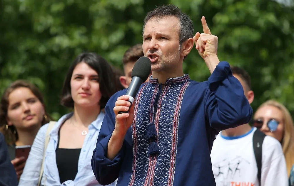 Лидер украинской рок-группы «Океан Эльзы» Святослав Вакарчук объявил о создании своей партии «Голос». Фото © РИА Новости / Стрингер