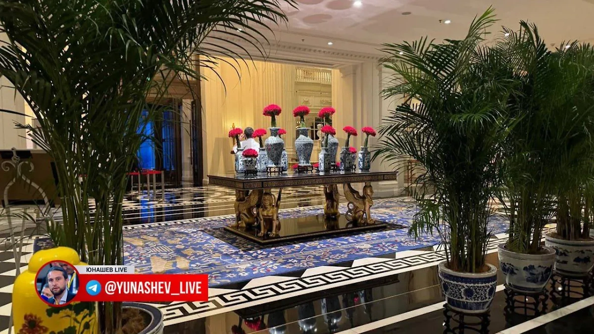 Отель Ritz-Carlton в Тяньцзине. Фото © Telegram / Юнашев LIVE
