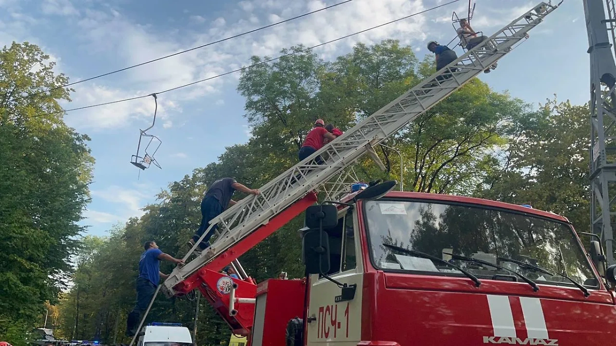 Канатная дорога в Нальчике. Обложка © МЧС Кабардино-Балкарии